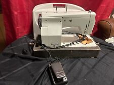 Vintage Morse 4300 Zig Zag Sewing Machine Heavy Duty Made In Japan W/ Case+Pedal picture