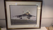 Framed Concorde print To Commemorate The Final Flight. JC picture