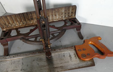 Early No. 50 Stanley Mitre Box  with Disston #4 26 in. Miter Hand Saw picture