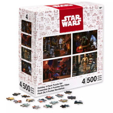 Disney Parks Star Wars Holiday Four-Pack Puzzle Set  New Sealed, R2-D2, V-I picture