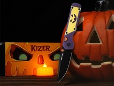 Kizer Militaw 3.1 Folding Pocket Knife M390 Blade GID G10 Handle Halloween Gift picture