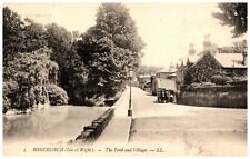 Bonchurch Isle Of Wight England Pond & Village Vintage Postcard picture