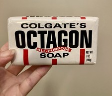 Colgate Octagon All Purpose Soap Bar 7oz Vintage New Old Stock *Made in Mexico* picture