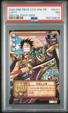2004 BANDAI ONE PIECE CCG JAPANESE PROMO SPECIAL PACK 2004 #WJ11 LUFFY PSA 7 picture