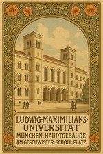 🌟 Ludwig-Maximilians University Poster - Munich 24x36” - Classic Print - 200 picture