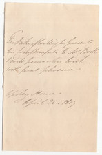 Arthur Wellesley 1st Duke of Wellington Signed Letter 1813 / Autographed picture