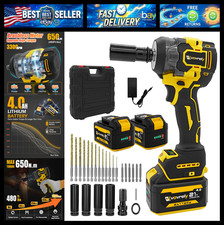 Cordless Impact Wrench 480 Ft-lbs(650N.m) High Torque 1/2 Inch, 3300RPM Brushles picture