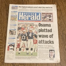 September 23, 2002 Boston Herald War On Terrorism Full-Newspaper picture