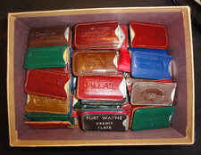 Group Of One Hundred (100) Mixed Charga-Plate Credit Cards W/Original Holders. picture