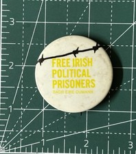 Vintage IRA Free Irish Political Prisoners Rare Button  1970s picture