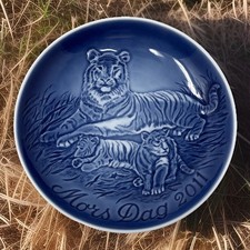 Bing & Grondahl Mother's Day Plate 2011 Tigress with Cubs Mors Dag COA & Box picture