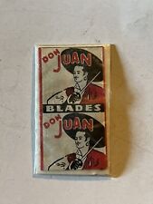 1930s Unused Package of Don Juan Razor Blades with nice Graphics picture