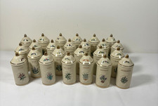 1992 Vintage Lenox Spice Garden Spice Jars Porcelain Set 24 w Original Boxes picture