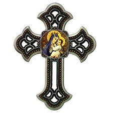 PTC 12.25 Inch Our Lady of Mount Carmel Accented Cross Statue Figurine picture