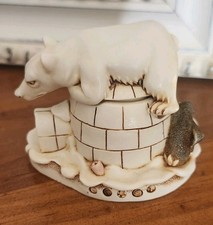☆ HARMONY KINGDOM ☆ When Nature Calls☆ Polar Bear Lidded Box Figurine Made in UK picture