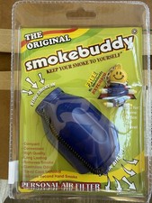 SmokeBuddy The Original PERSONAL AIR FILTER w/ FREE Keychain - BLUE picture
