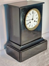 Antique FRENCH Classic Belgium Marble CLOCK - VINCENTI: 1890 - RUNS/CHIMES $SALE picture