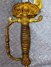 original 1860 staff officer sword Shannon Miller and crane picture