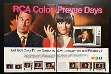 RCA Color Television '68 Print Ad 20.75x13.5