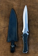 Custom Handmade 5160 Spring Steel Krauser Knife Large Version , Fully Functional picture
