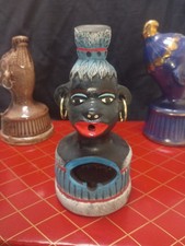 Vintage ~ 1950s African Zulu Smoking Lady Ashtray Rare HCA  Barsony Version  picture