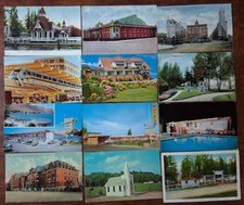 12 WASHINGTON Postcards LOT - SEATTLE / MOSES LAKE / CASTLE ROCK / MONROE / KENT picture