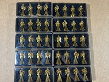 Pier 1 Imports Glass Angel Christmas Ornaments Gold Lot 10 Set 1 Set( 4 Pieces) picture