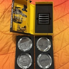 CATERPILLAR 100 Years Anniversary Coaster Set w/ Display Box & Stand picture