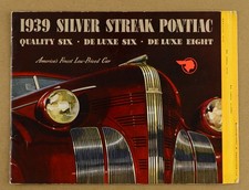 1939 Pontiac Silver Streak Six Eight Original Dealer Sales Brochure picture
