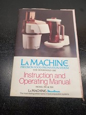 Moulinex LA MACHINE 390 354 Food Processor Instruction Manual 1977 Booklet picture