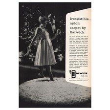 1959 Barwick Mills: Irresistible Nylon Carpet Vintage Print Ad picture