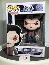 VAULTED NIB Funko Pop TV - Teen Wolf: Scott McCall (Werewolf) #485 w/Protector picture