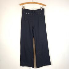 VTG 1940's Naval Clothing Factory Pants Mens Blue Wool US Navy Sailor Flawed picture