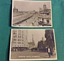 Antique early 1900's Real Photo Souvenir Cards China Shanghai City Streets Views picture