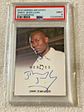 2010 Heroes Archive AUTO Jimmy Jean-Louis PSA 9 MINT Slabbed Graded Card POP 1 picture