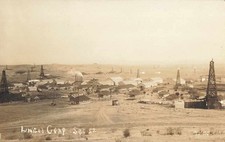 1920s RPPC California Oil Field Ltd Corp Sec 27 Derricks Real Photo Postcard picture