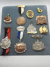 Set of 10 Vintage German Hiking Competition Medals picture