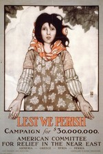Lest We Perish ✨ (c. 1917) Vintage Campaign Poster - 24x36” RARE REPRODUCTION💯 picture