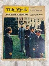 This Week Magazine November 10 1963 Dallas Morning News President Kennedy Cover picture