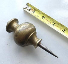 Antique Brass  Plumb Bob with Steel Tip 1 LB picture