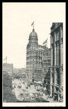 Park Row NYC RPPC Undivided Back Unposted C1900 picture