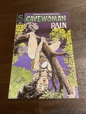 Vintage B&W Cavewoman Rain #2 VF-NM 2nd Printing HIGH GRADE Caliber Comics 1996 picture