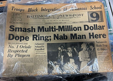 Sep 4, 1957 Baltimore News Post -Little Rock Nine Central HS Integration Crisis  picture