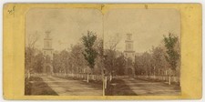 VERMONT STEREOVIEW - Montpelier - Episcopal Church - Frank Currier 1860s picture