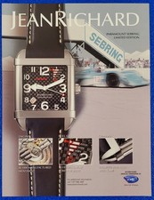 2006 JEAN RICHARD PARAMOUNT SEBRING LIMITED EDITION LE MANS WRISTWATCH PRINT AD picture