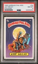 1985 Topps OS1 Garbage Pail Kids 1st Series 1 JAY DECAY 5b Matte Card PSA 8 NM-M picture