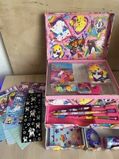 Vintage 90s Lisa Frank Stationery Box Set Stickers Pencils Paper Accessories picture