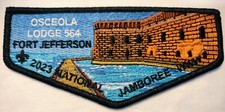BSA SOUTHWEST FLORIDA OA OSCEOLA 564 2023 JAMBOREE PATCH FORT JEFFERSON 125 MADE picture