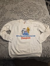 RARE NEW Vintage Disneyland 1986 Star Tours Sweatshirt Size Adult XL STAR WARS picture