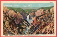 Postcard Grand Canyon From Artist Point, Yellowstone National Park, Wyoming picture